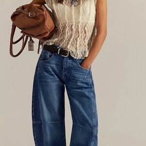 Free people CRVY Venus Barrel Jeans